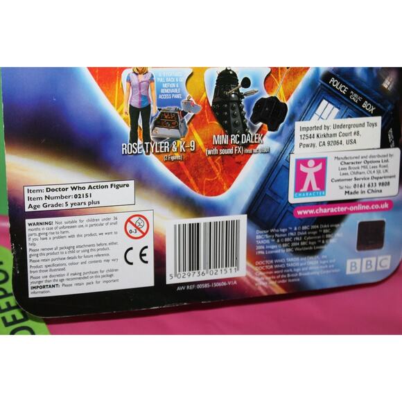 BBC Doctor Who Captain Jack Harkness 2006 02151 Poseable Action Figure Set Toy - Picture 4 of 4